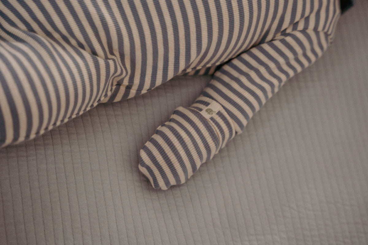 Krabwantjes Stone Blue Stripe