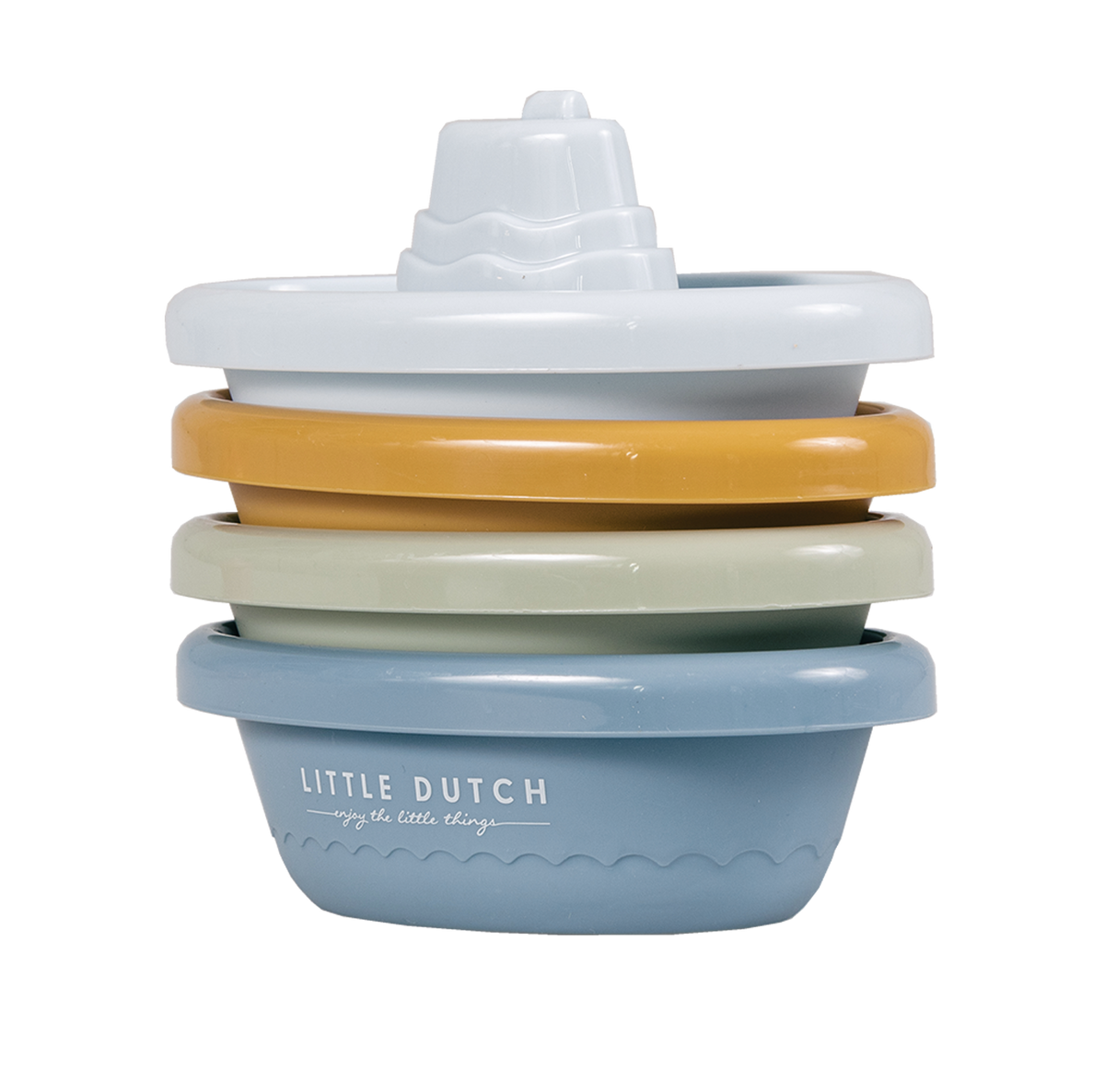 Little Dutch stapelbare badbootjes blauw