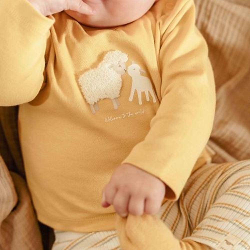 Little Dutch T-shirt lange mouw Warm Yellow