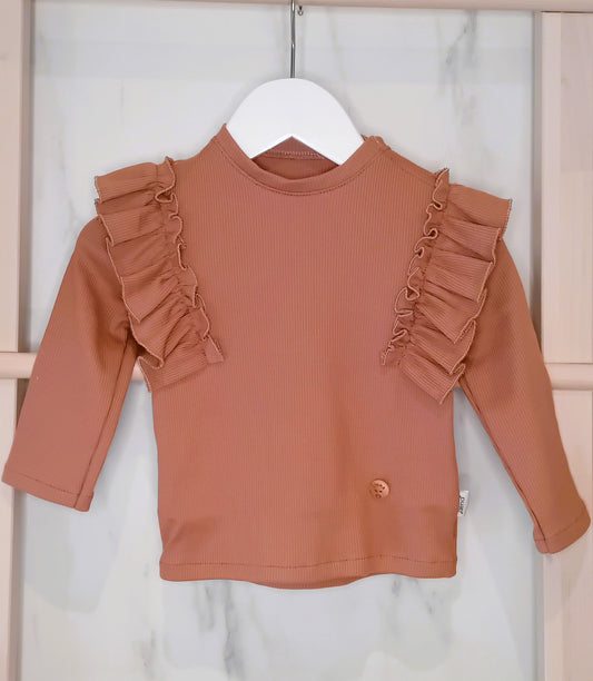 T-shirt ribjersey kleiroze