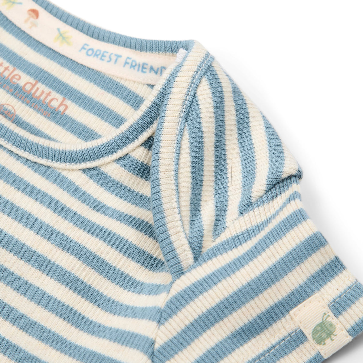 Romper korte mouw "Stone Blue Stripe"