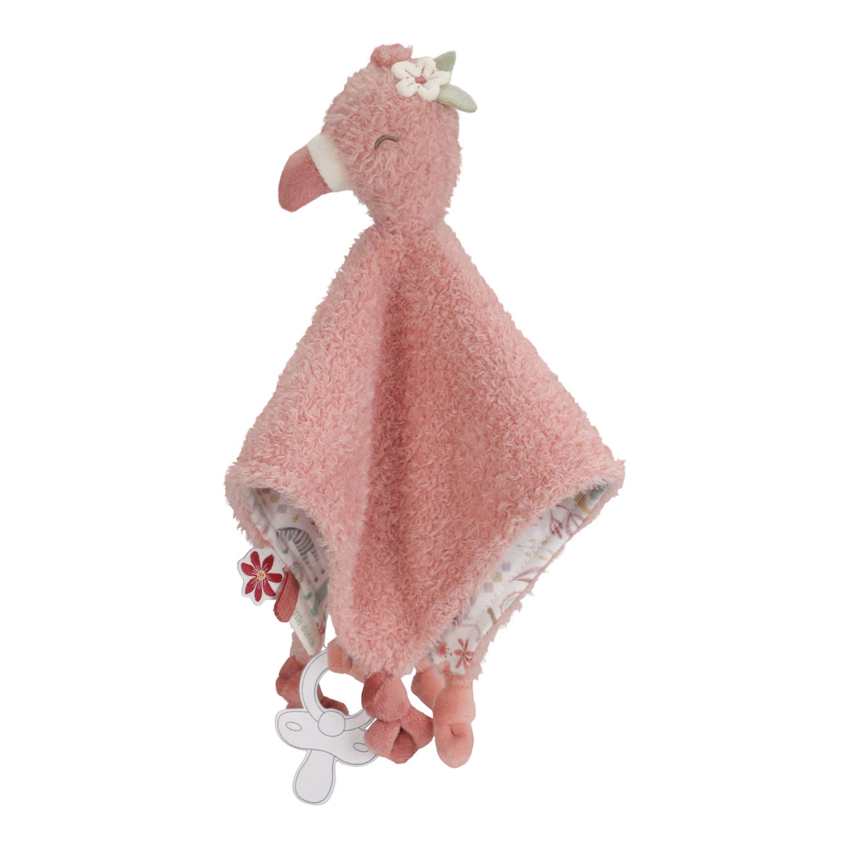 Knuffeldoekje flamingo