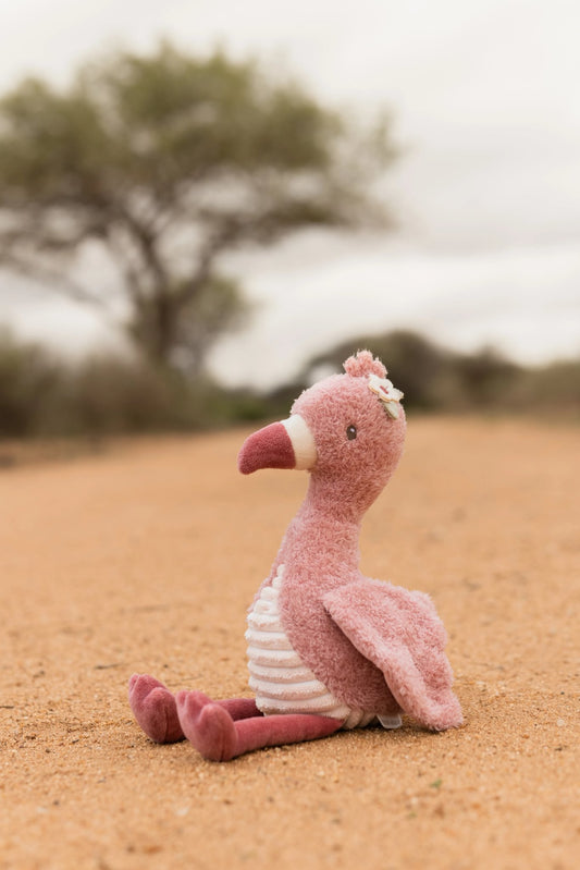 Knuffel flamingo 17cm
