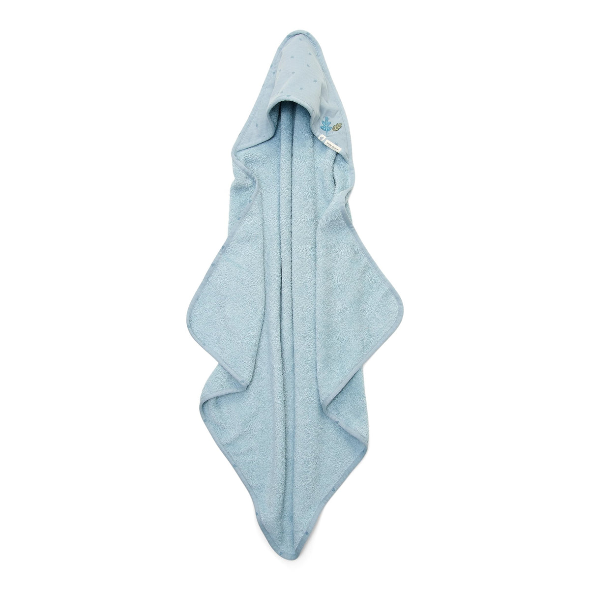 Badcape blauw 75x75cm "Pure Denim Blue"