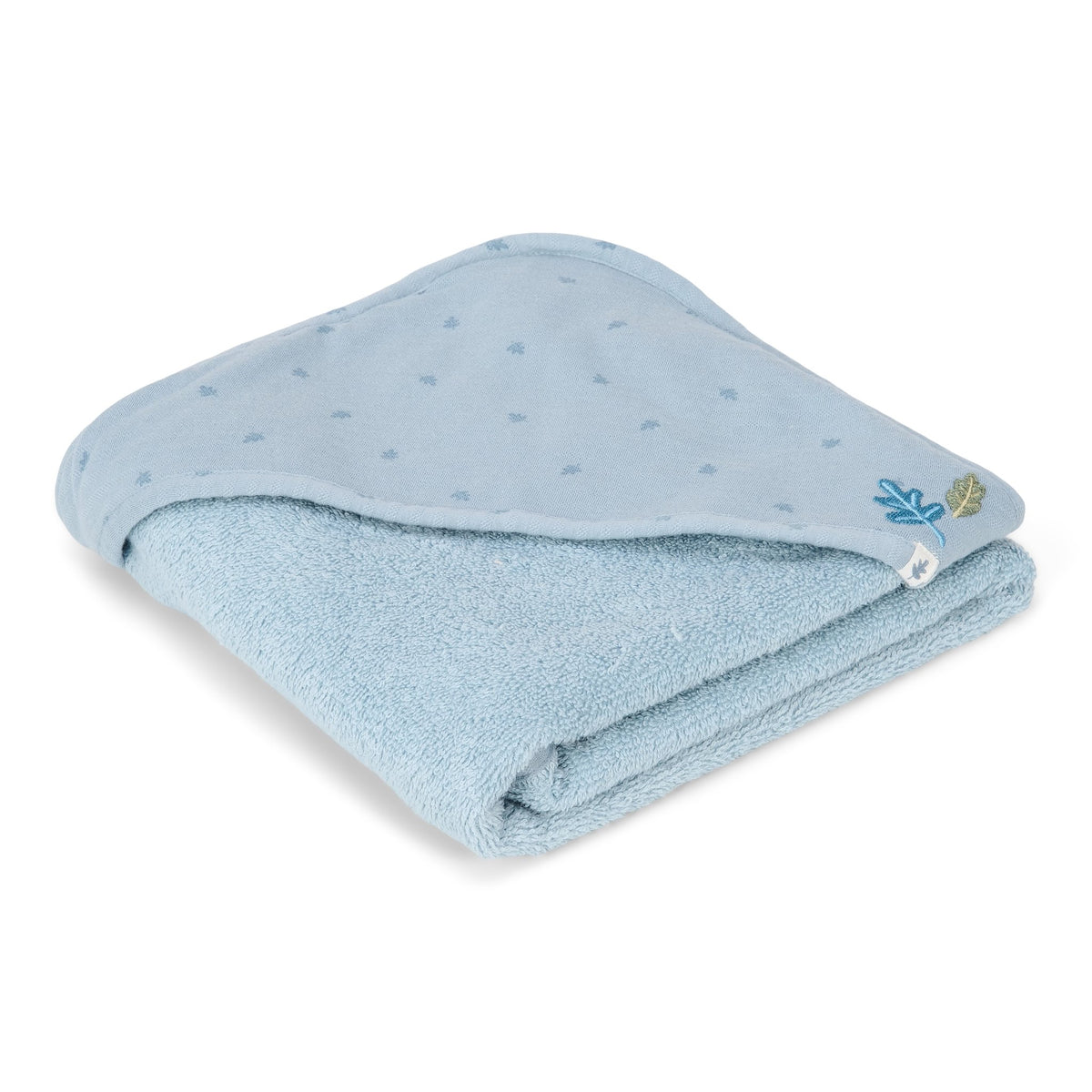 Badcape blauw 75x75cm "Pure Denim Blue"