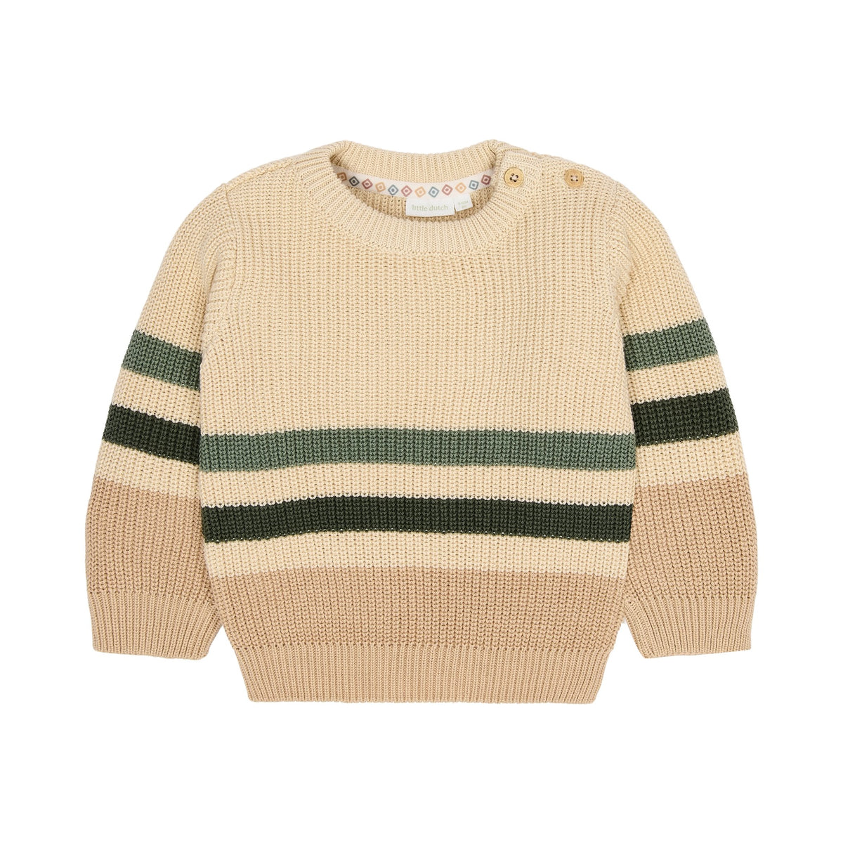 Gebreide trui "Warm Taupe"