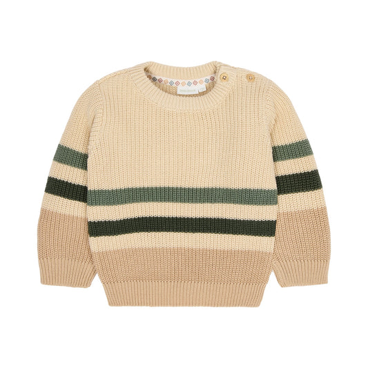 Gebreide trui "Warm Taupe"