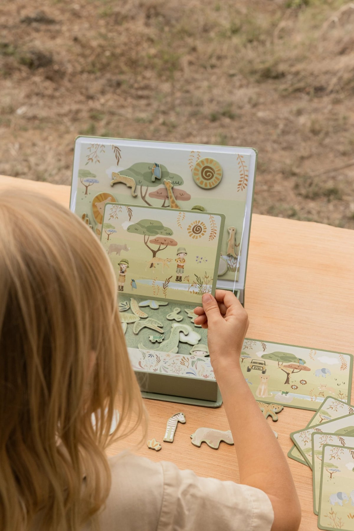 Magnetisch speelbord "Safari"