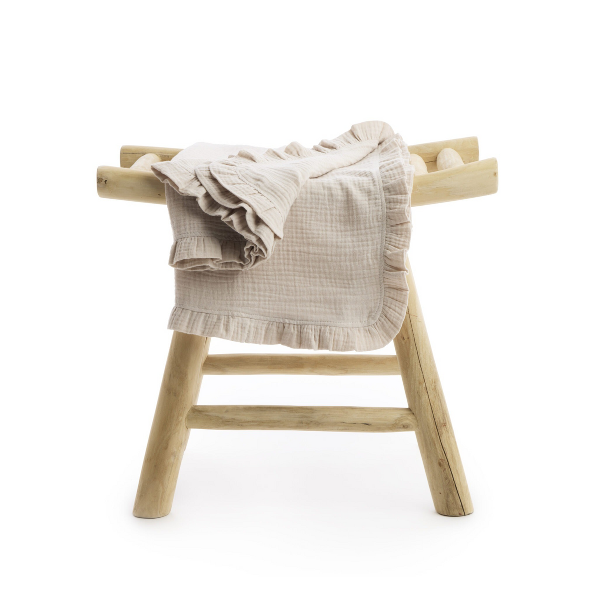 Living Nature deken Delphine Camel (beige)