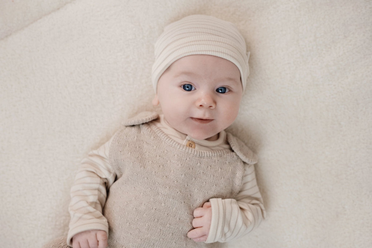 T-shirt lange mouw beige stripe Little Goose