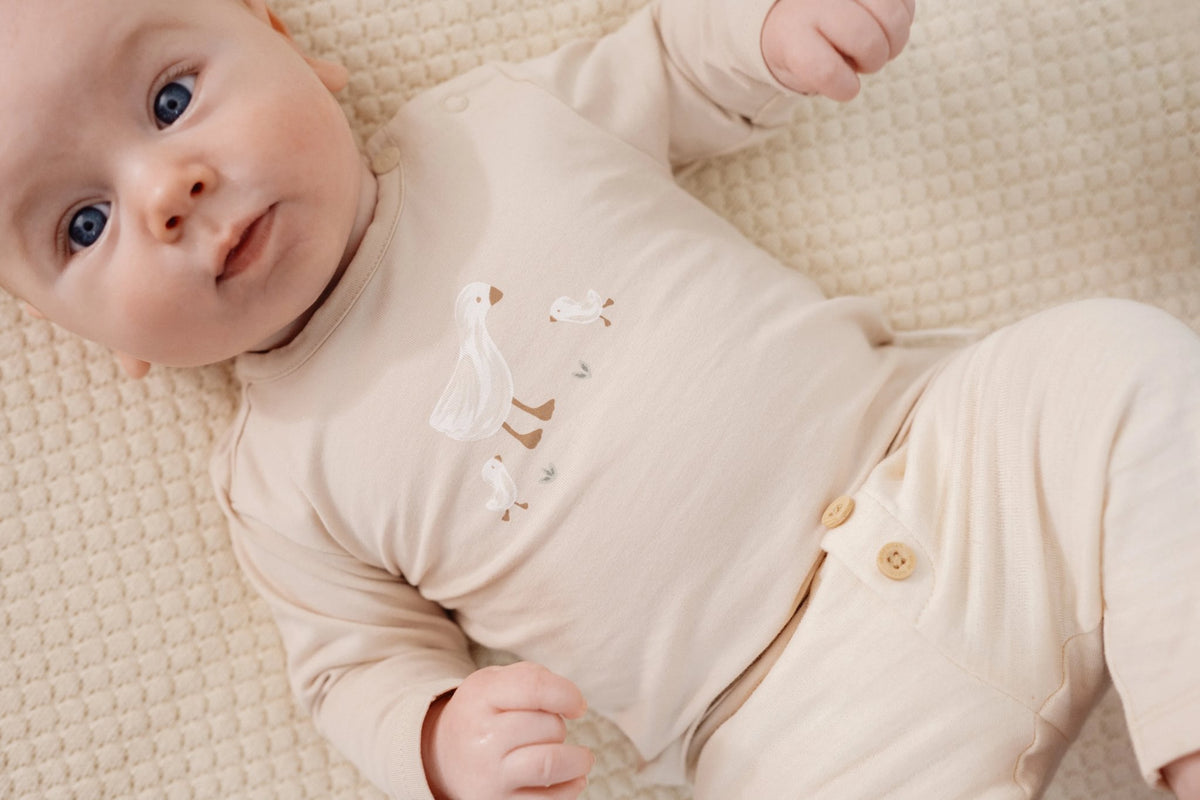 T-shirt lange mouw Sand Little Goose