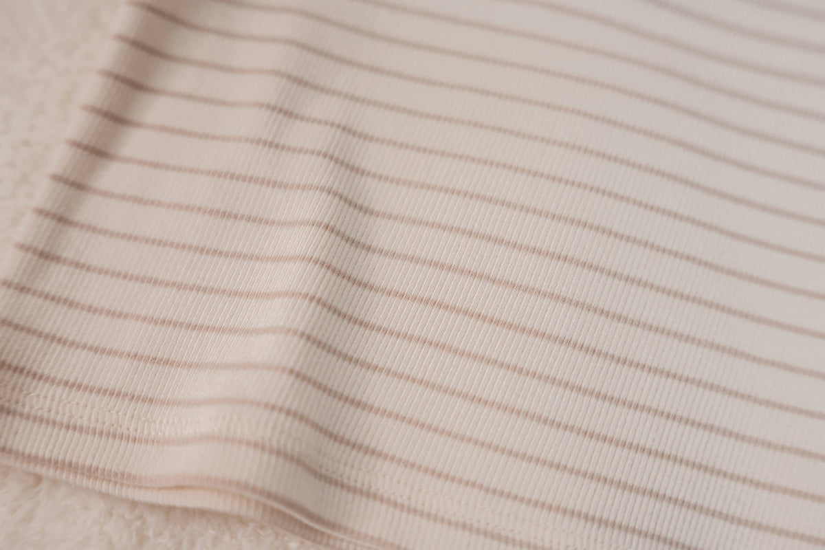 T-shirt lange mouw beige stripe Little Goose