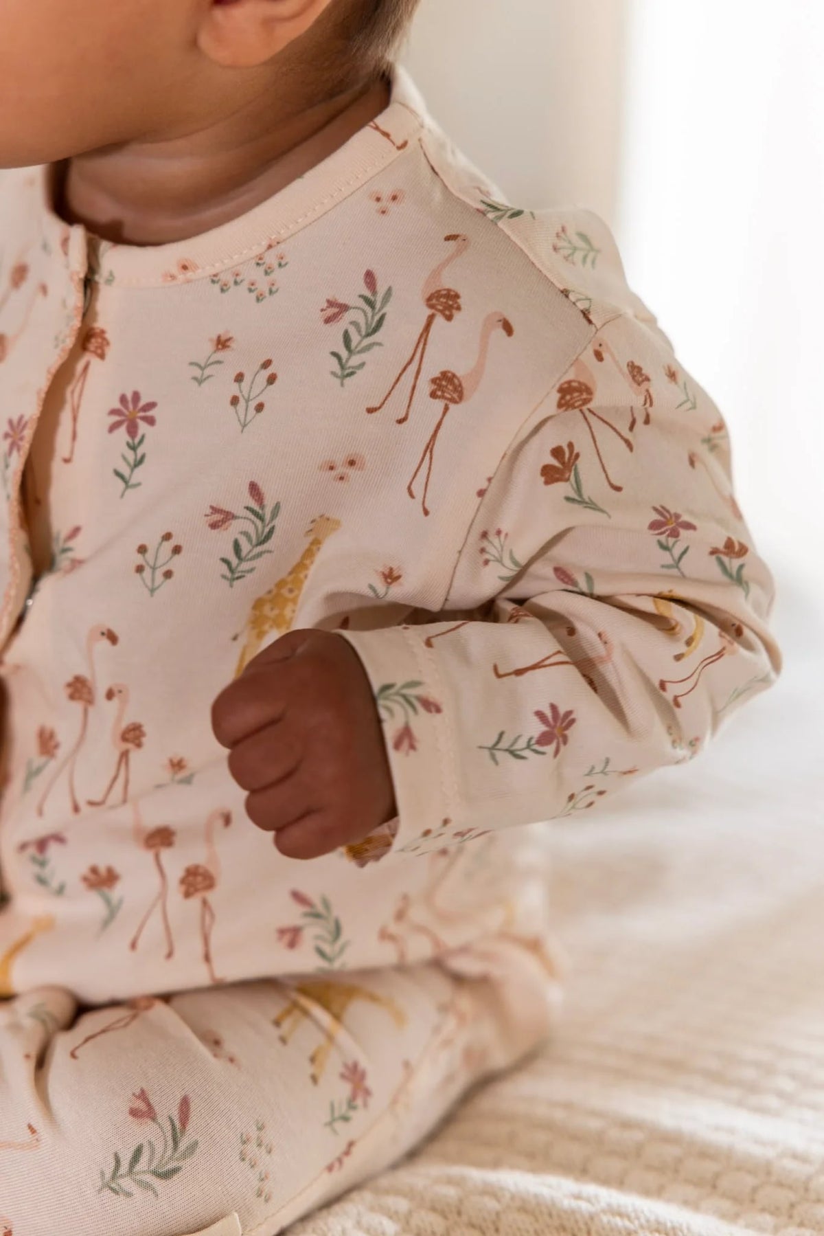 eendelige pyjama Flamingo