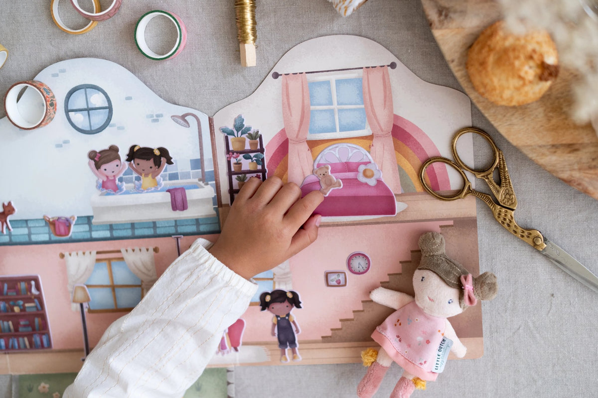 Herbruikbare stickerboek Rosa