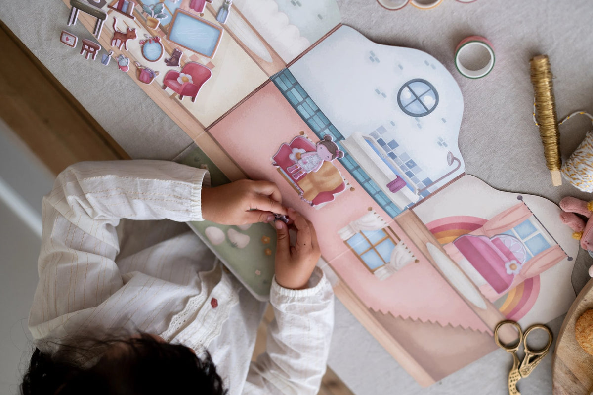 Herbruikbare stickerboek Rosa