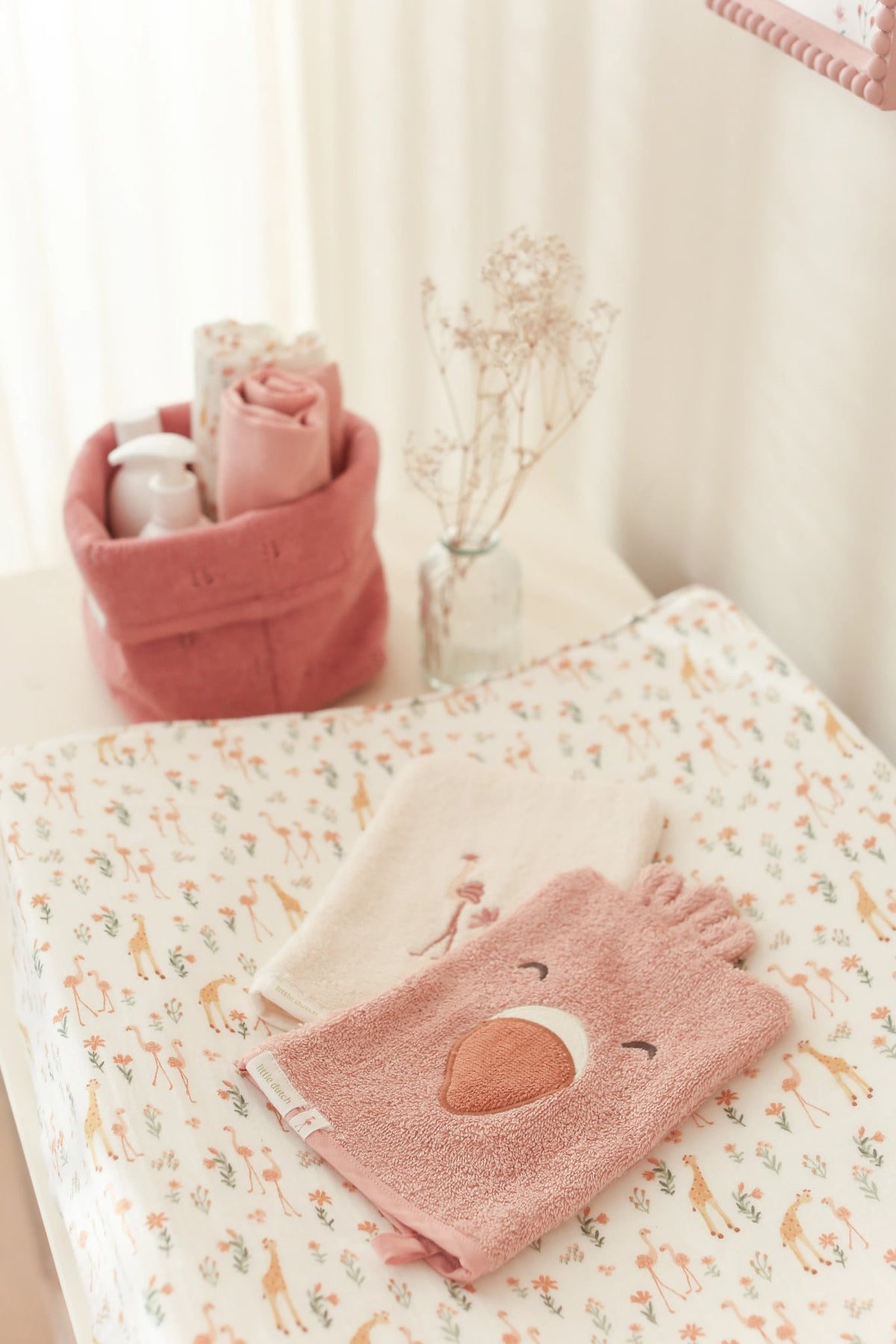 Washandjes flamingo