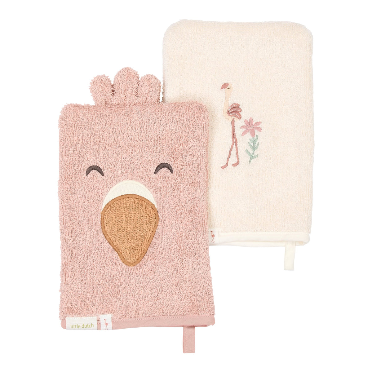 Washandjes flamingo